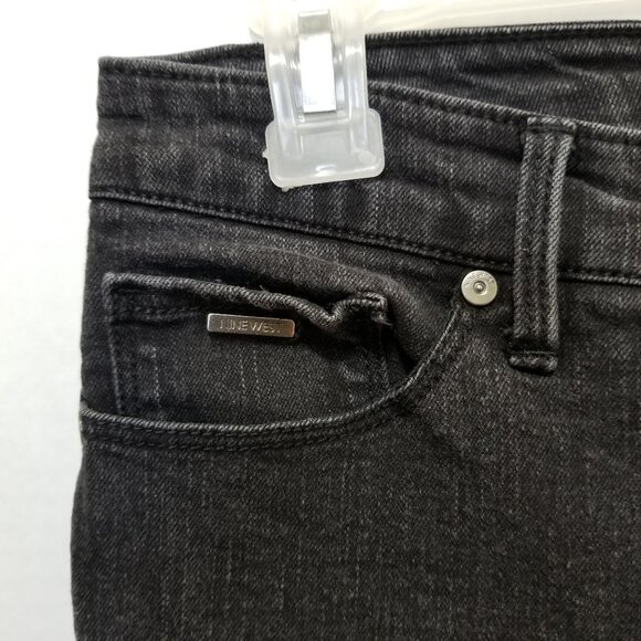 Nine West jeans 6 Delancey Micro Boot cut bootcut denim stretch DNWB1726-BLK - Picture 3 of 12